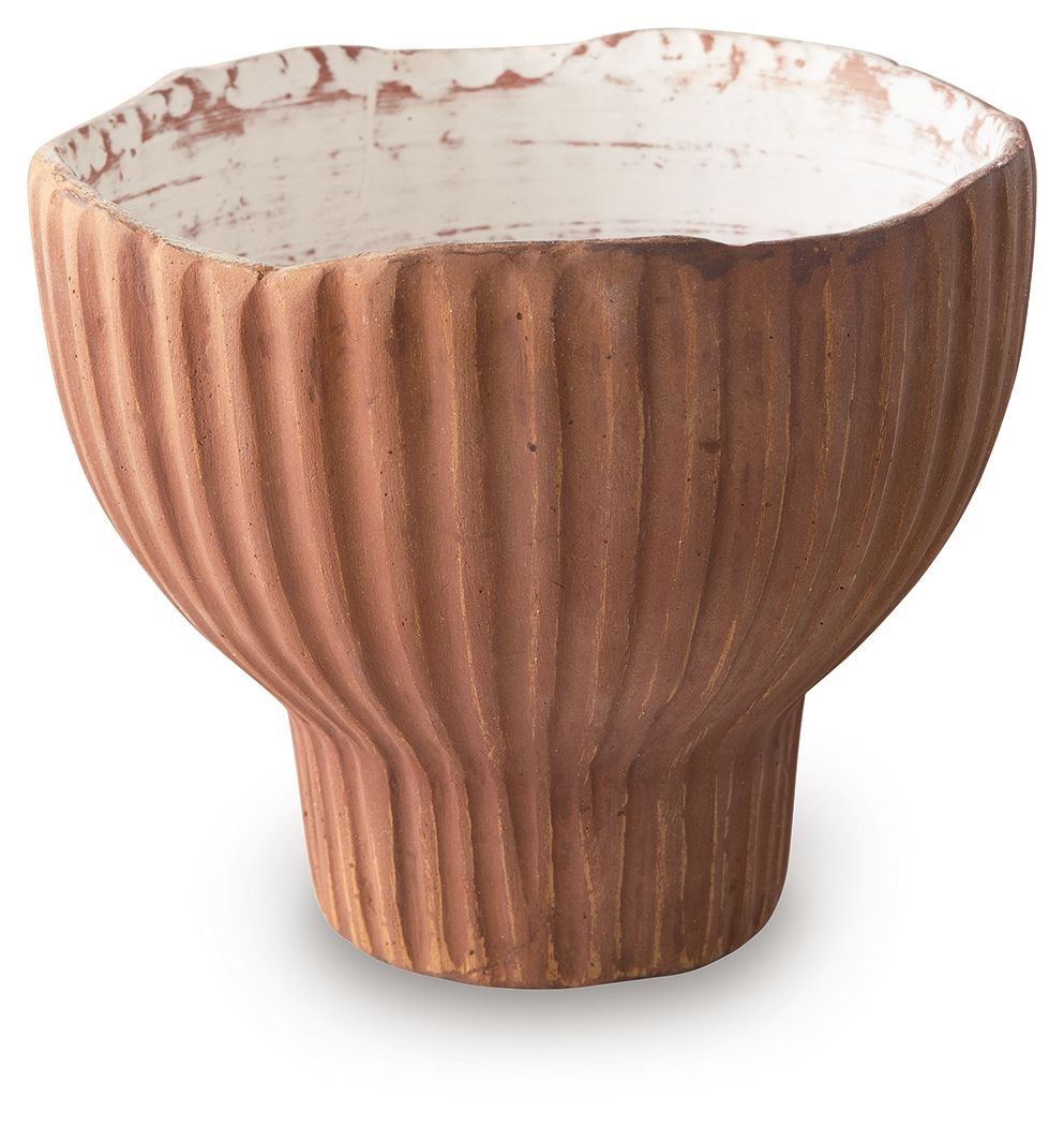 Orban Vase Sienna and White