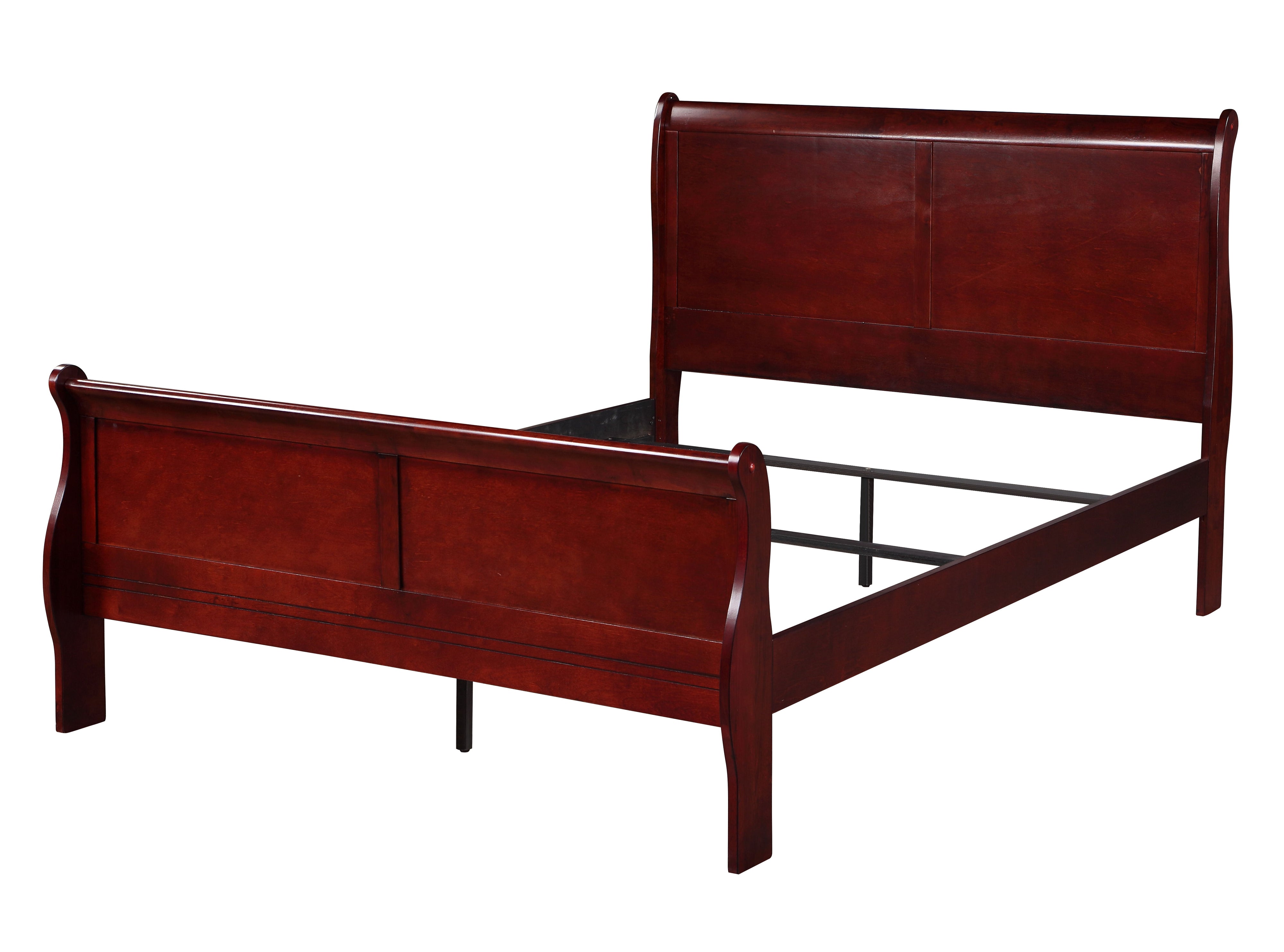 Louis Philippe - Sleigh Style Bed