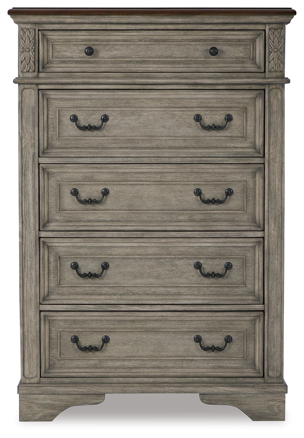 Lodenbay - Antique Gray - Five Drawer Chest by Signature Design by Ashley® | Bel Furniture