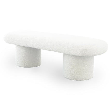 Randolph - Bench - Ivory by Ashcroft Furniture | Bel Furniture