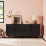 Modern Fluted Door Minimalist Storage Sideboard by Walker Edison | Bel Furniture