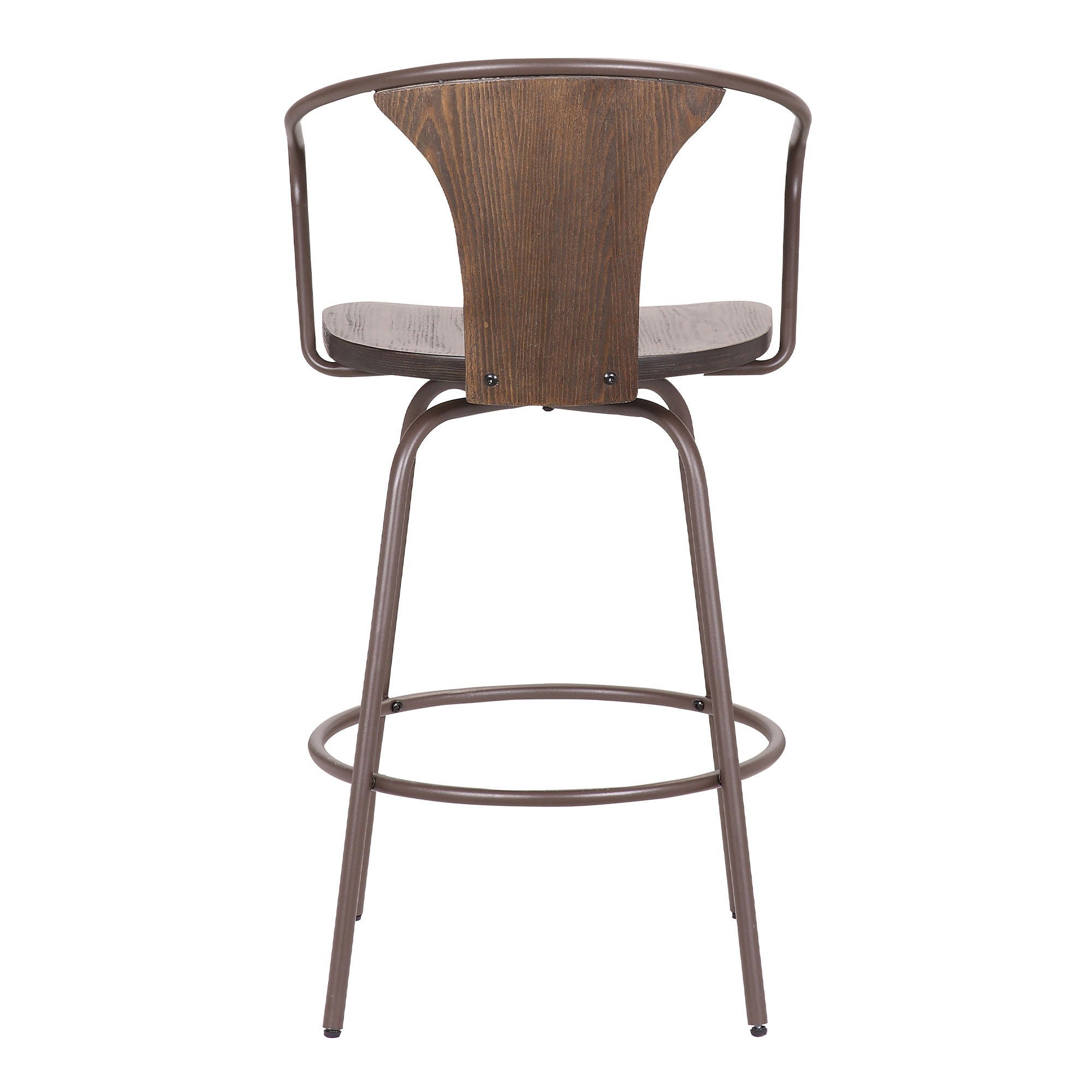 Swivel Bar Height Bar Chair - Brown