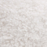 Ayla - Round Sphere Accent Ball Throw Pillow - Curly White