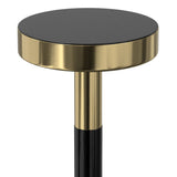 Frannie - Side Table - Gold / Black by Simpli-Home | Bel Furniture