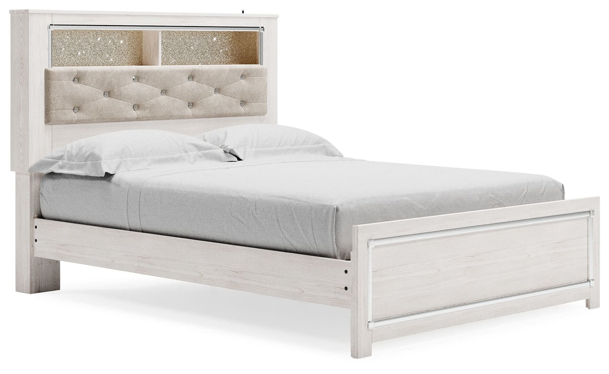 Altyra - White - Queen Panel Bookcase Bed With Roll Slats by Signature Design by Ashley® | Bel Furniture