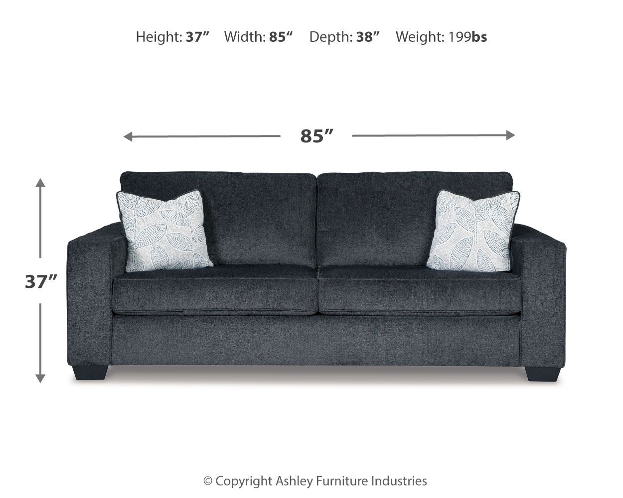 Ashley Furniture Altari Sofa Sleeper - Thumbnail 4
