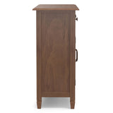 Connaught - Entryway Storage Cabinet - Medium Saddle Brown by Simpli-Home | Bel Furniture