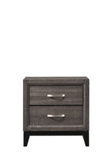 Akerson - Nightstand Gray by Crown Mark | Bel Furniture