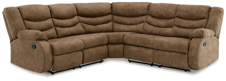Partymate - Reclining Sectional Beige 2-Piece Reclining Sectional by Signature Design by Ashley® | Bel Furniture