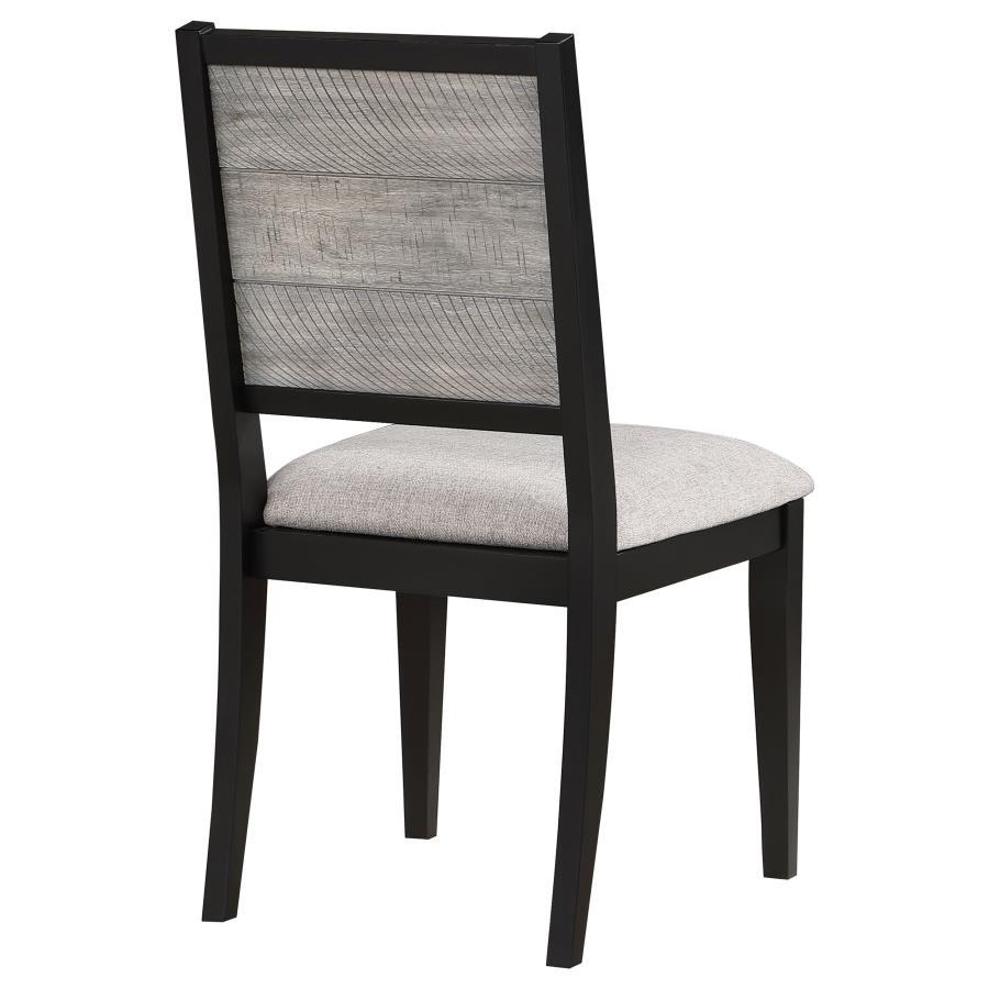 Elodie - Wood Dining Side Chair (Set of 2) - Gray And Black by Coaster Fine Furniture | Bel Furniture