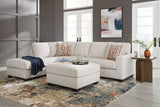 Aviemore - Sectional Set Beige 3 Pc. - 2-Piece Sectional With Laf Corner Chaise, Ottoman by Signature Design by Ashley® | Bel Furniture