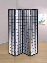 Roberto - 4-Panel Room Divider Folding Shoji Screen by CoasterEveryday | Bel Furniture