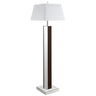 Elena - Square Tapered Mirrored Lamp Dark Brown Floor Lamps by Coaster Fine Furniture | Bel Furniture