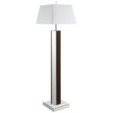 Elena - Square Tapered Mirrored Lamp Dark Brown Floor Lamps by Coaster Fine Furniture | Bel Furniture