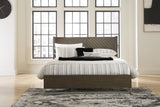 Arkenton - Panel Bed Dark Brown by Ashley® | Bel Furniture