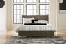 Arkenton - Panel Bed Dark Brown by Ashley® | Bel Furniture