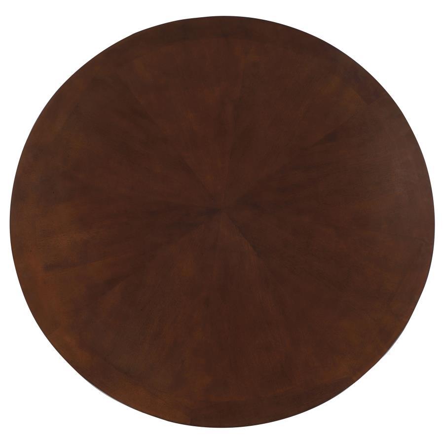 Marietta - Round Dining And Billiard Poker Game Table - Tobacco