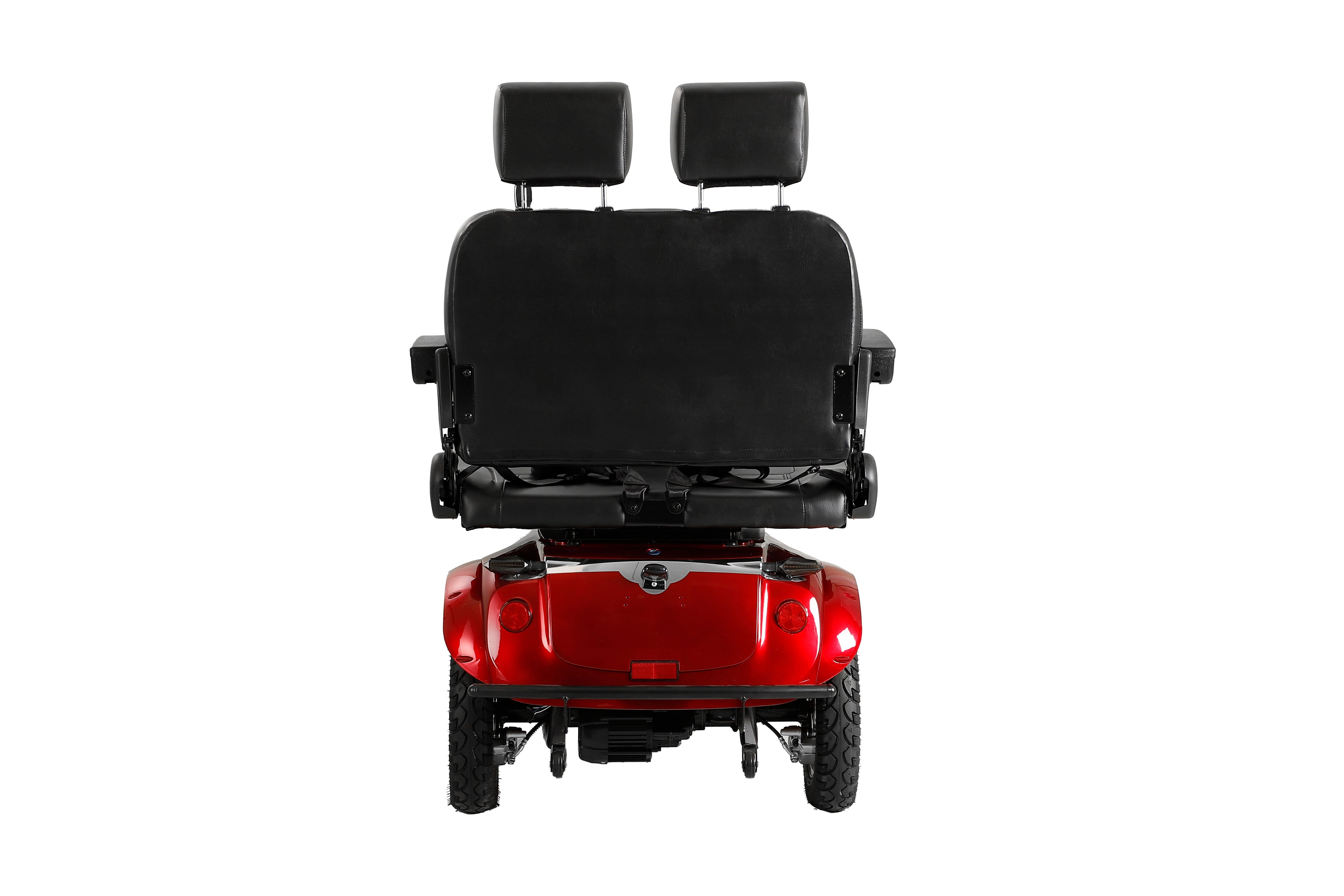 Electric Mobility Recreational Travel Scooter For Adults, Mobility Scooters For Seniors, 4 Wheel Powered Mobility Scooters - Red