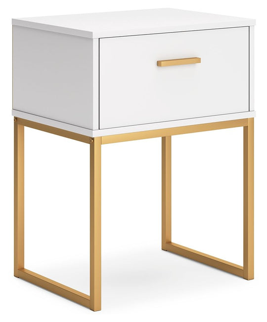 Socalle - One Drawer Night Stand White by Signature Design by Ashley® | Bel Furniture