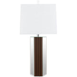Elena - Square Tapered Mirrored Lamp by Coaster Fine Furniture | Bel Furniture
