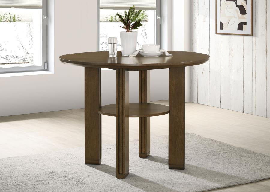 Ottowa - Round Counter Height Dining Table - Brown by Coaster Fine Furniture | Bel Furniture