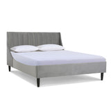 Aspen - Vertical Tufted Modern Headboard Platform Bed Set by Jennifer Taylor Home | Bel Furniture