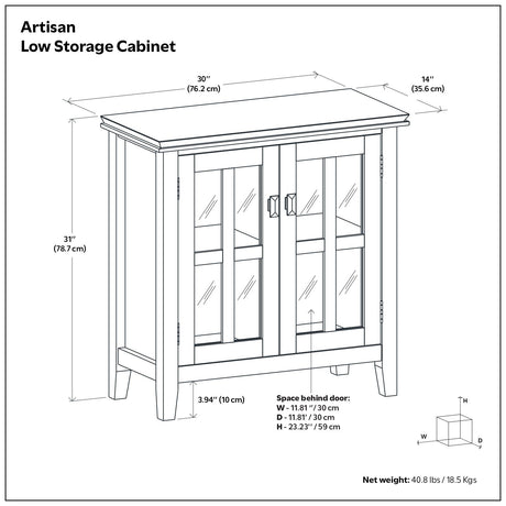 Artisan - Handcrafted Low Storage Cabinet - view 12