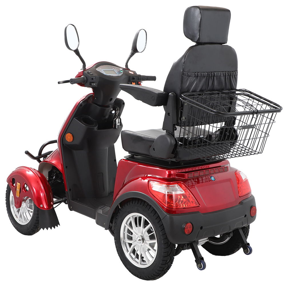 Electric Mobility Scooter With Big Size, High Power - Red