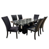 Jhoanna - 5 Pieces Dining Table Set - Black