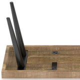 Durham - Bench - Distressed Natural by Simpli-Home | Bel Furniture