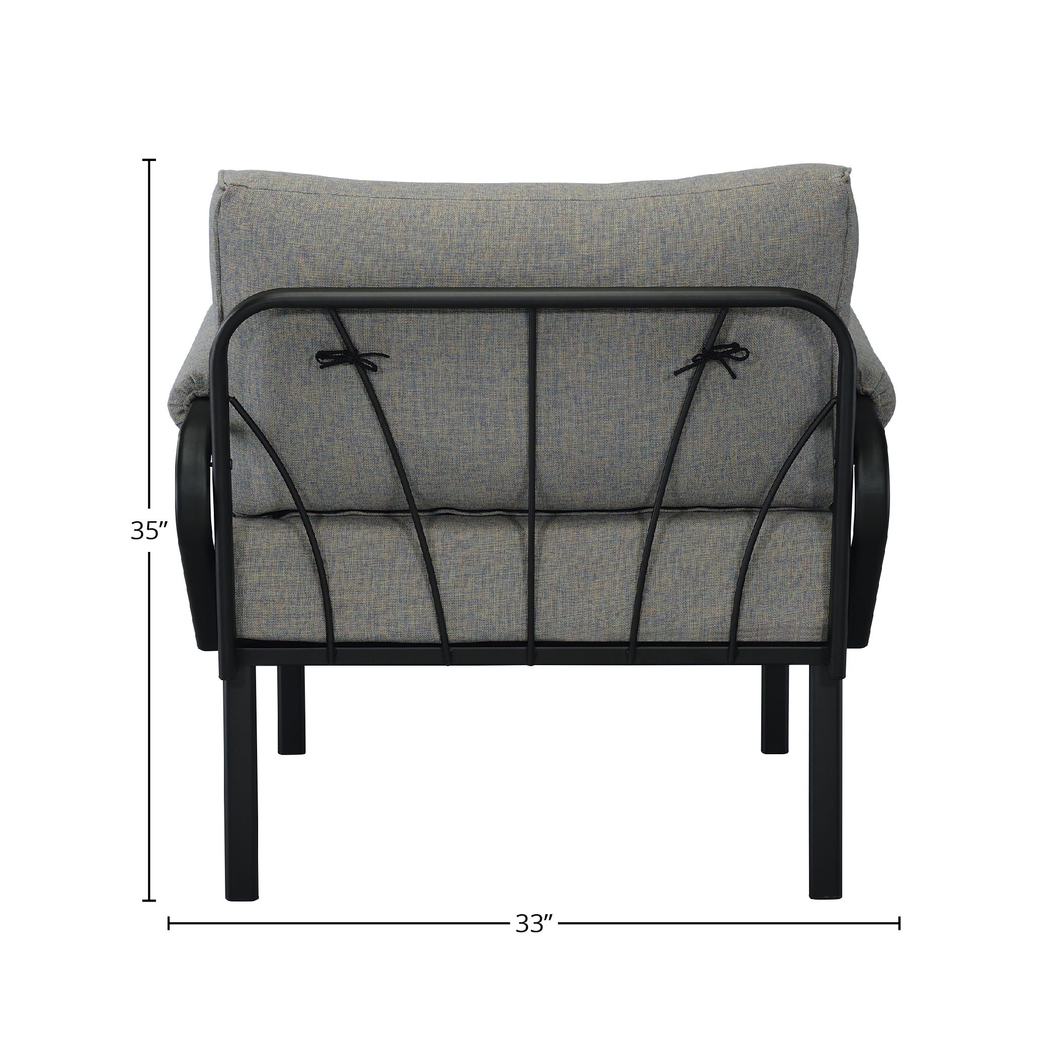 Rajni - Patio Set (1 Armed Chair, 1 Ottoman)