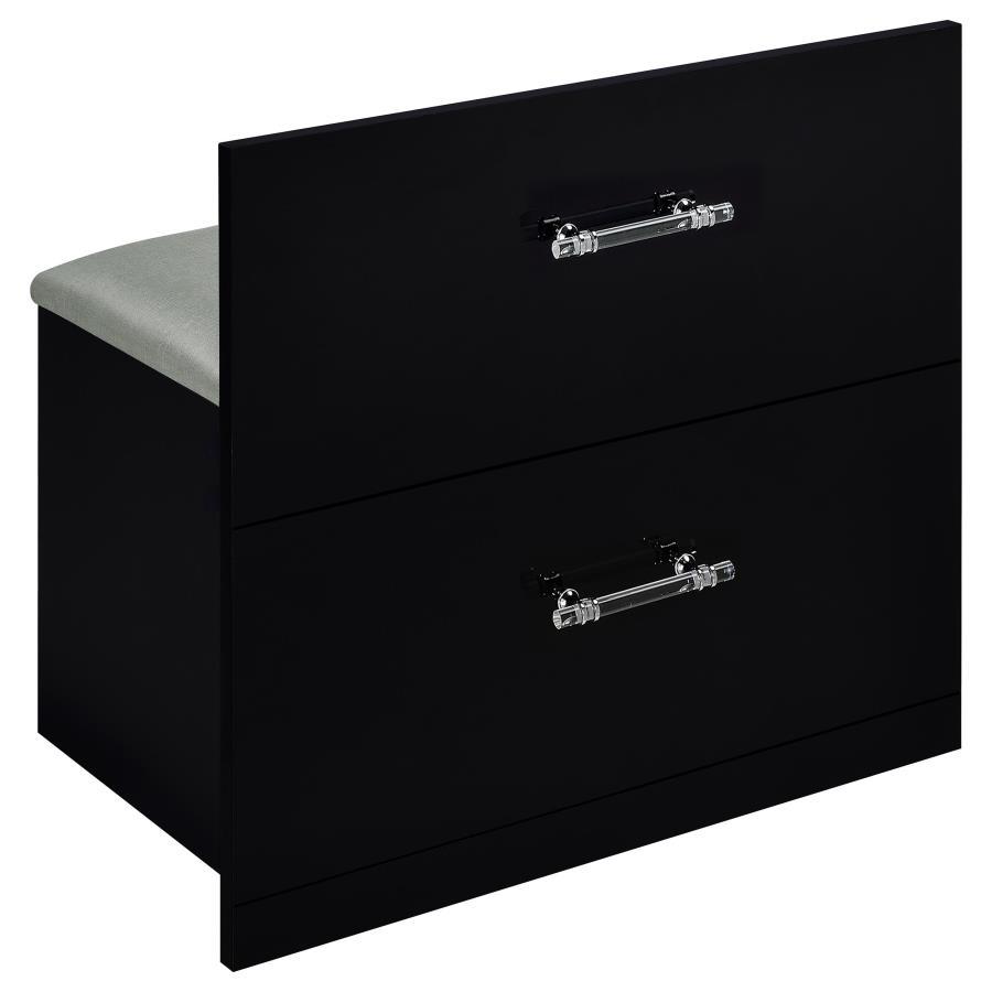 Flora - 2-Drawer Vanity Set With LED Mirror by Coaster Fine Furniture | Bel Furniture