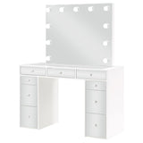 Regina - Makeup Vanity Table Set With Lighting - White by Coaster Fine Furniture | Bel Furniture