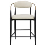 Tina - Metal Counter Height Bar Stool With Upholstered Back And Seat (Set of 2) by Coaster Fine Furniture | Bel Furniture