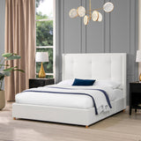 Miramar - Cushion Back Headboard Platform Bed Frame by Jennifer Taylor Home | Bel Furniture
