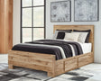 Hyanna - Storage Bed Beige Queen 2 Side Drawers by Signature Design by Ashley® | Bel Furniture