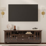 Acadian - Wide TV Media Stand - Brown by Simpli-Home | Bel Furniture