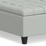 Harrison - Coffee Table Storage Ottoman Lift Top - Stone Gray