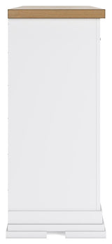 Ashbryn - White / Natural - Dresser by Benchcraft® | Bel Furniture