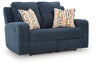 Danum - Reclining Loveseat Blue by Signature Design by Ashley® | Bel Furniture