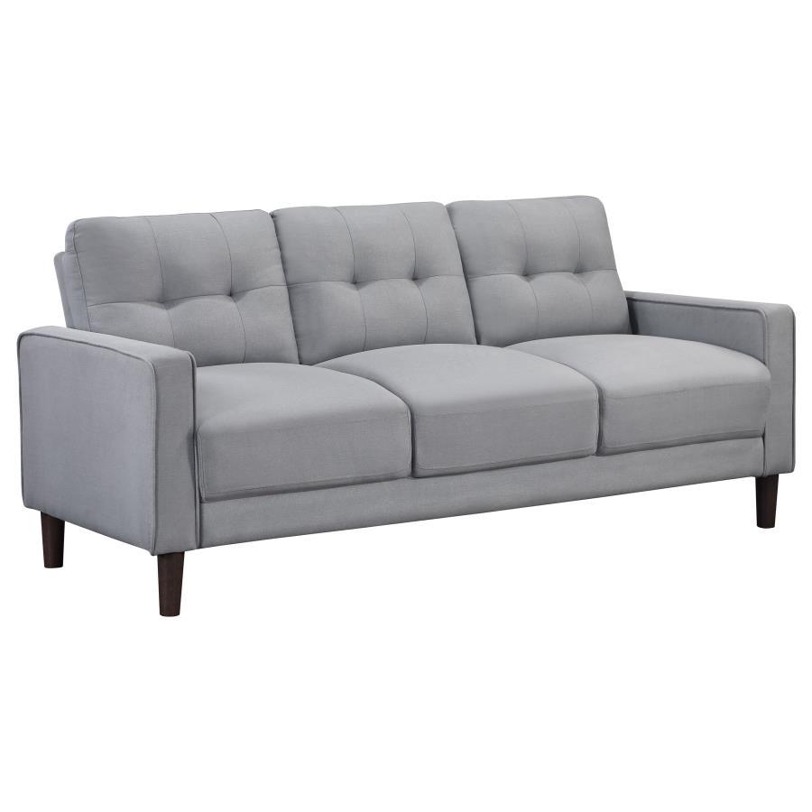 Bowen - Upholstered Track Arm Tufted Sofa Gray by Coaster Fine Furniture | Bel Furniture