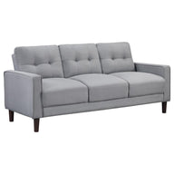 Bowen - Upholstered Track Arm Tufted Sofa Gray by Coaster Fine Furniture | Bel Furniture