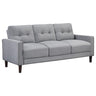 Bowen - Upholstered Track Arm Tufted Sofa Gray by Coaster Fine Furniture | Bel Furniture