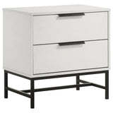 Sonora - 2-Drawer Nightstand Bedside Table - White by Coaster Fine Furniture | Bel Furniture