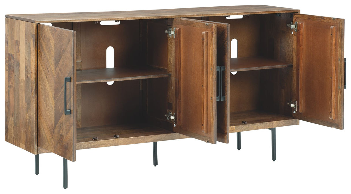 PratTVille - Brown - Accent Cabinet by Signature Design by Ashley® | Bel Furniture