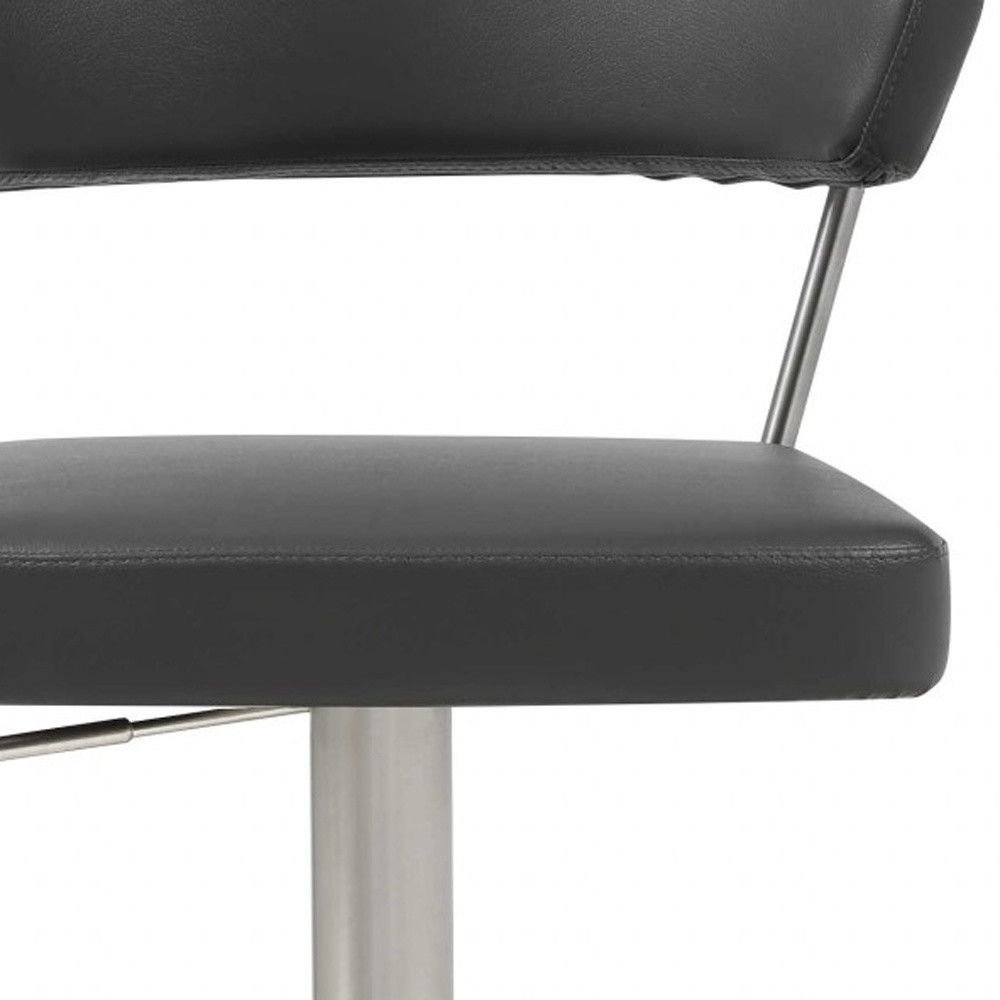 Stainless Steel Bar Chair - Black / Silver