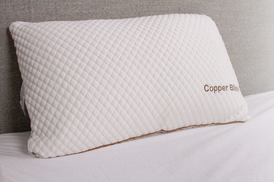 Copper Bliss Pillow - White