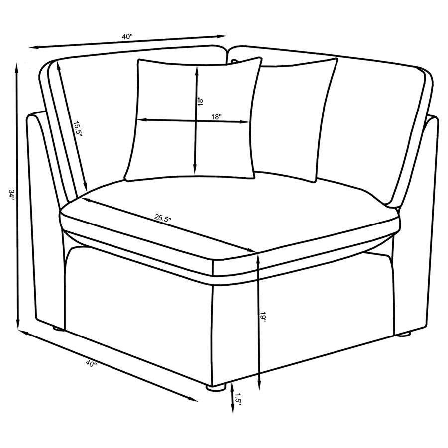 Hobson - Upholstered Modular Sectional Sofa
