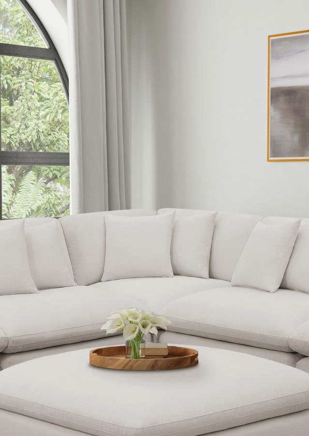 Hobson Upholstered Sectional Pieces Charcoal