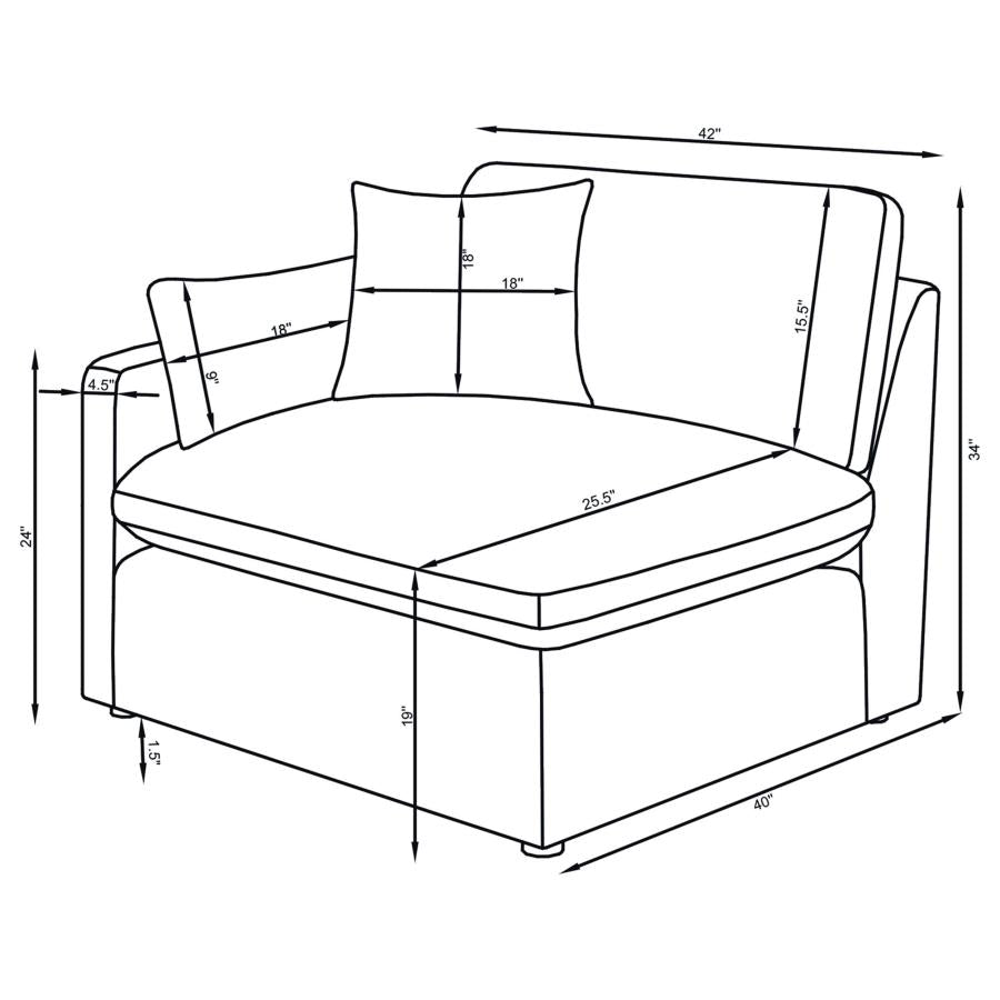 Hobson - Upholstered Modular Sectional Sofa